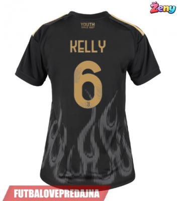 Lacne Ženy Futbalové dres Juventus Lloyd Kelly #6 2026-27 Krátky Rukáv - Tretina